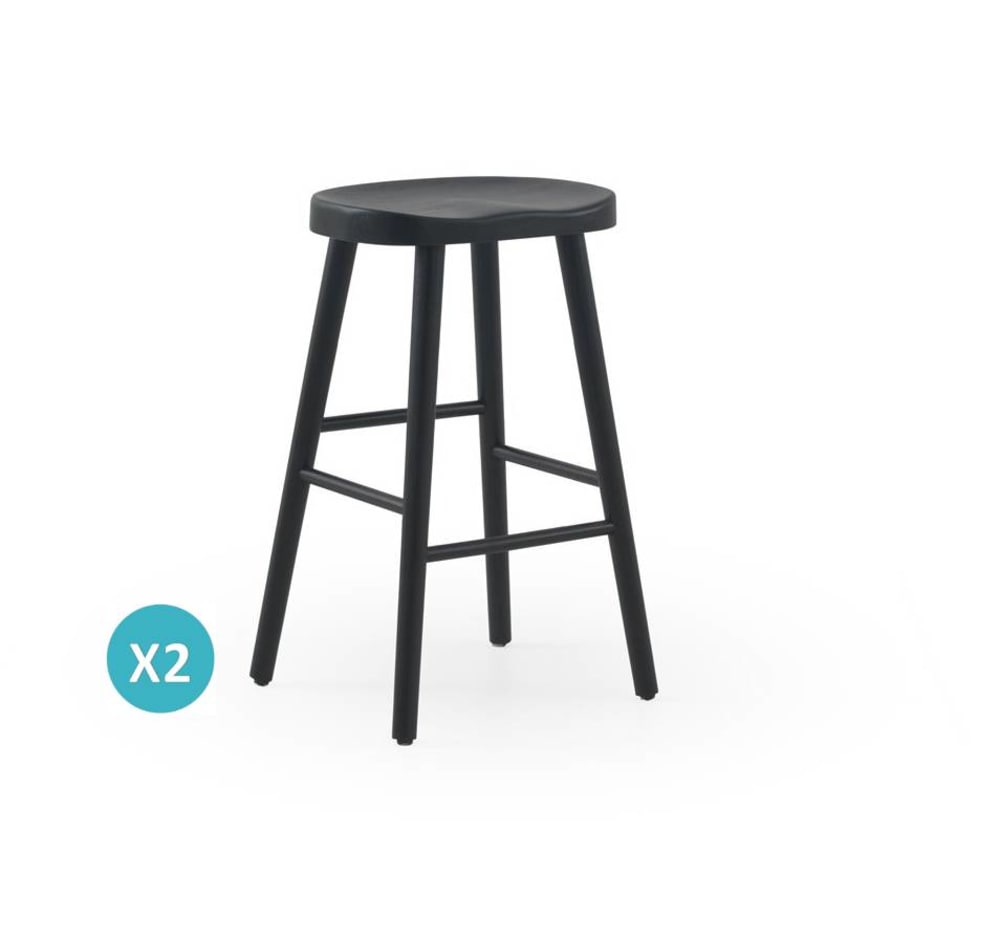 Lot de 2 tabourets en
