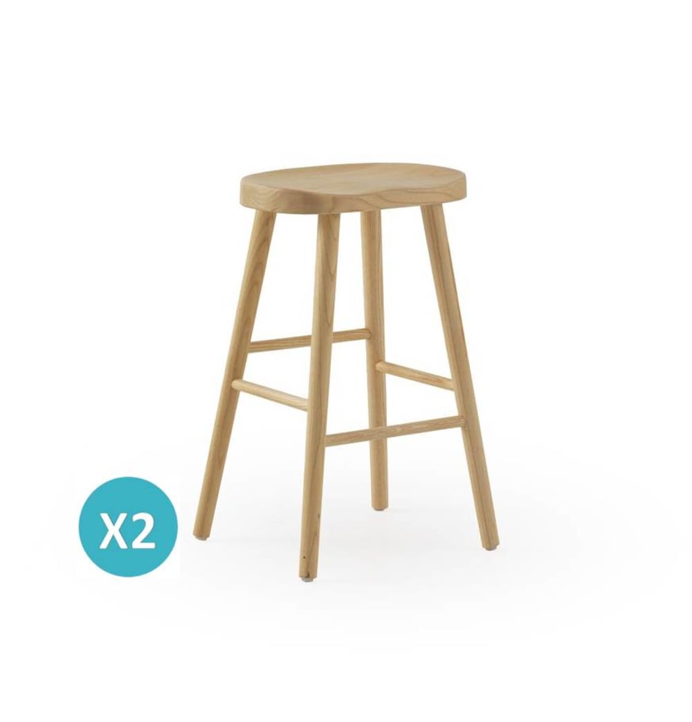 Lot de 2 tabourets en