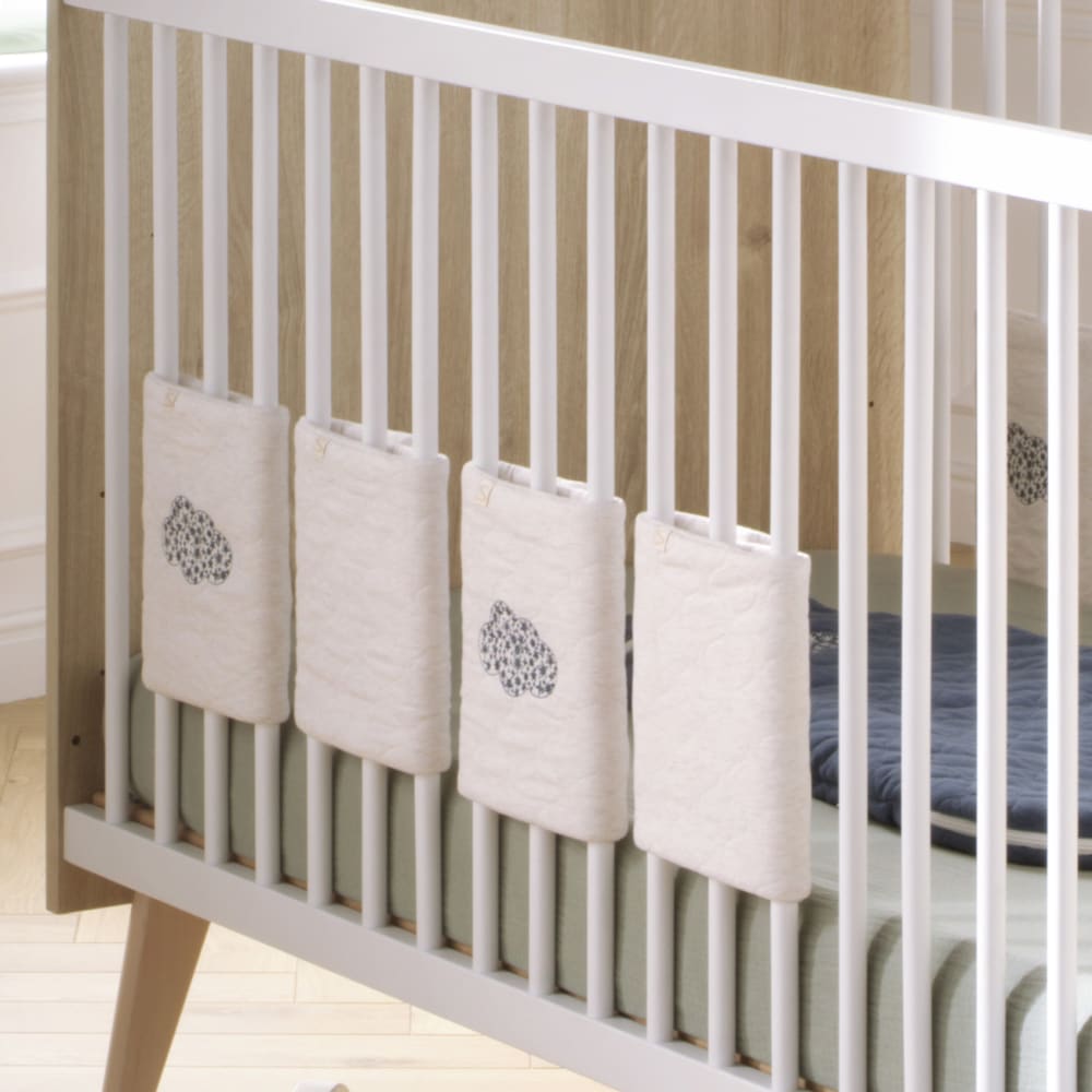 Protections de barreaux de lit en coton matelassé - Maisons du Monde