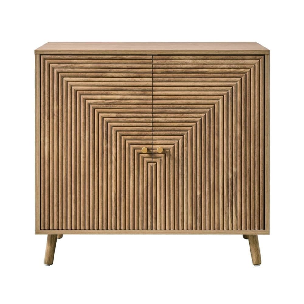 Buffet 2 portes effet lames L, L80 cm