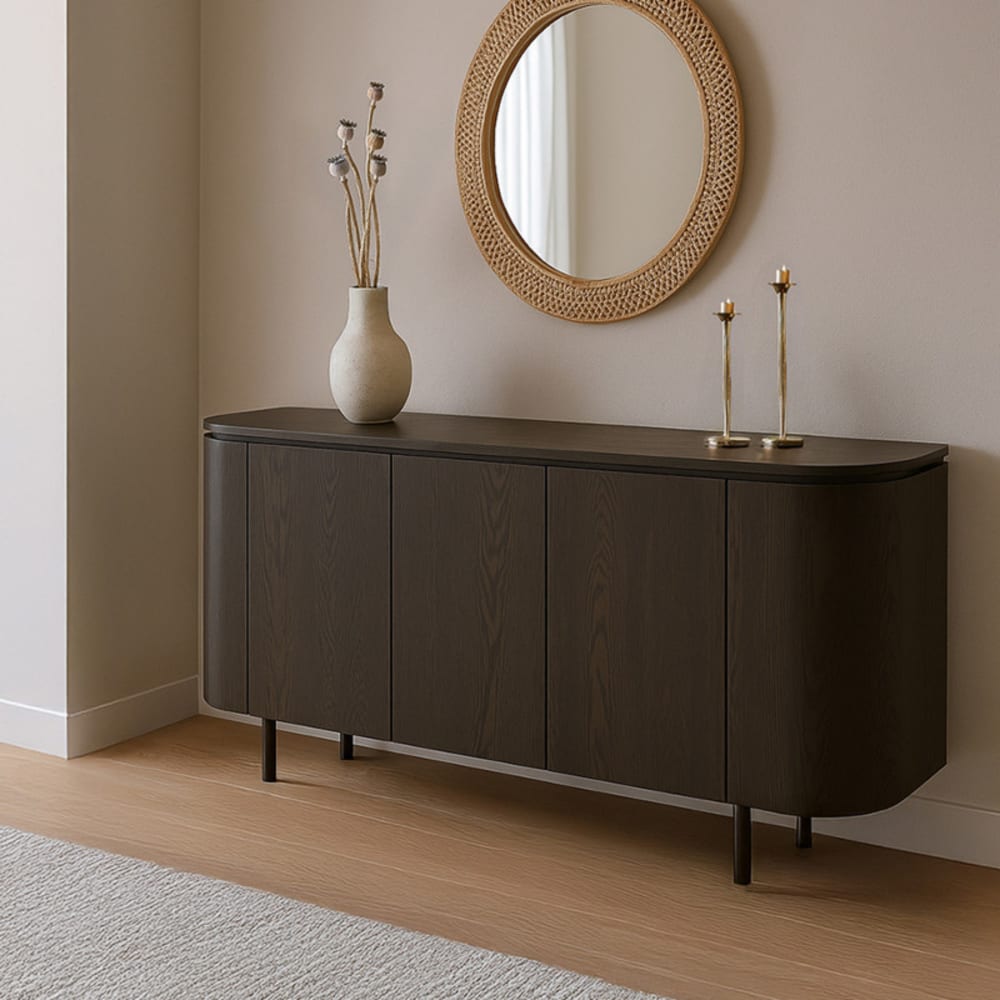 Buffet 170 cm chêne expresso