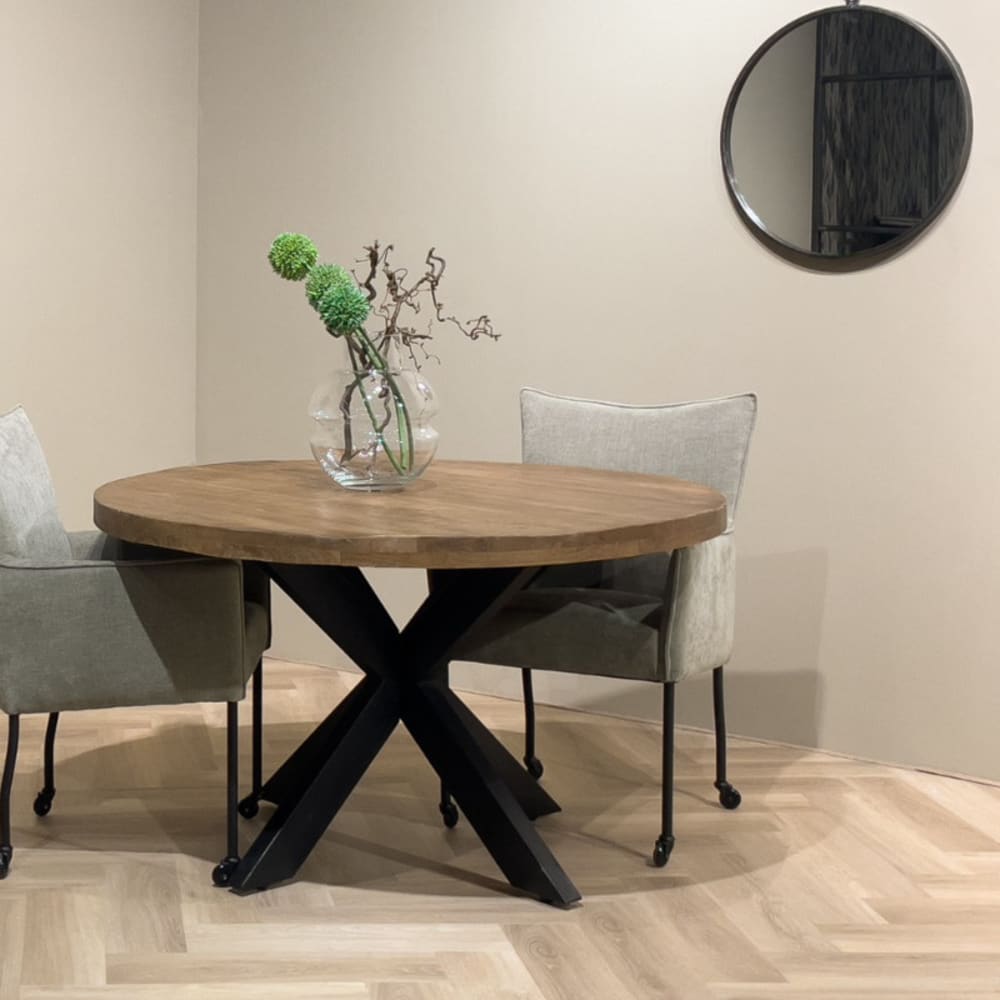 Runder Esstisch 4/6 Personen D150 cm Massivholz - Maisons Du
