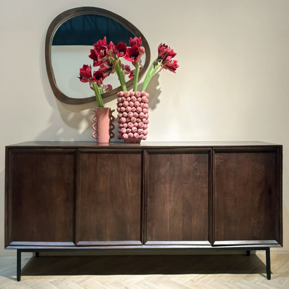 180 cm Sideboard aus massivem braunem Holz - Maisons Du Monde