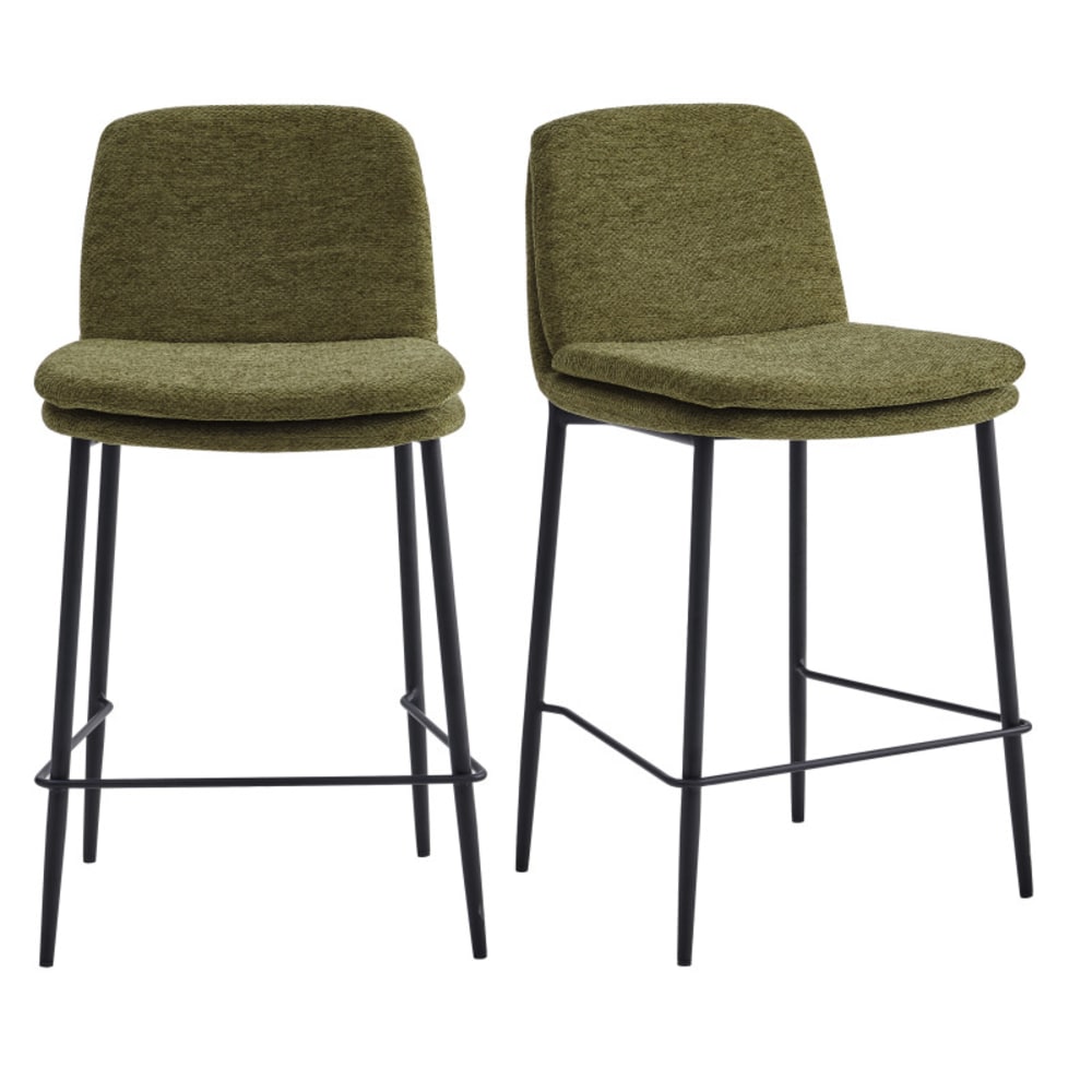 chaises de bar en tissu