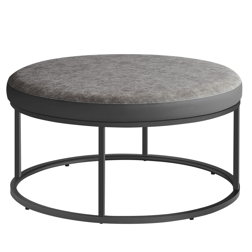 Banc siège rembourré capacité 300 kg gris tourterelle — Beyit