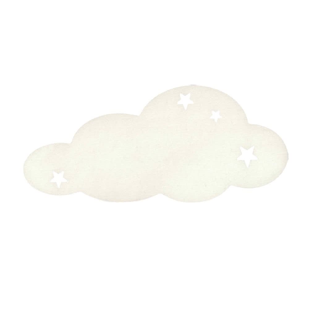 Plaque décorative personnalisable - nuage blanc