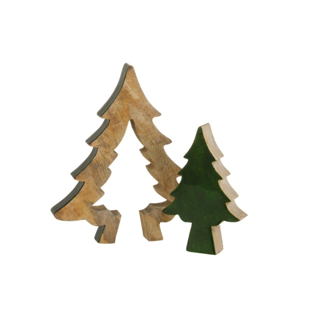 Sapin de Noël puzzle en Bois Vert 30x26x3,5cm