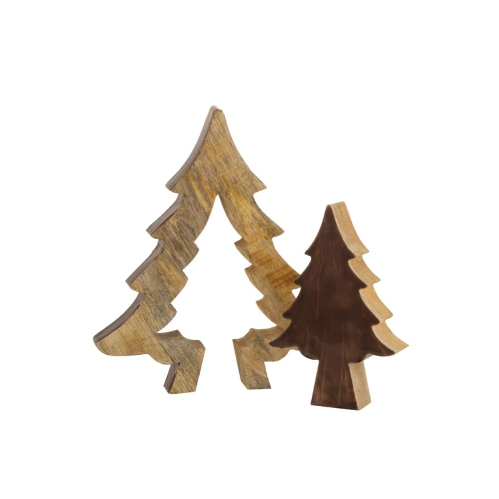 Sapin puzzle en Bois Marron 30x26x3,5cm
