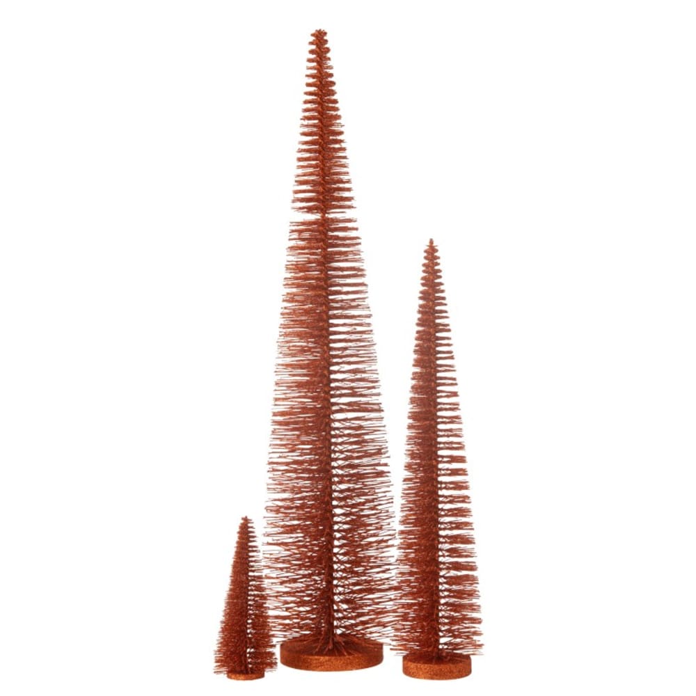 Sapin de noël à paillettes - cuivre