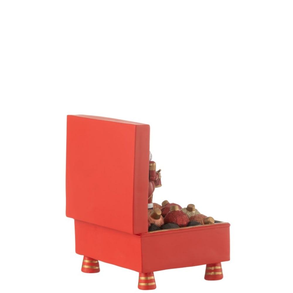 Boite à musique en polyrésine multicouleur 15.5x14x19.5 cm