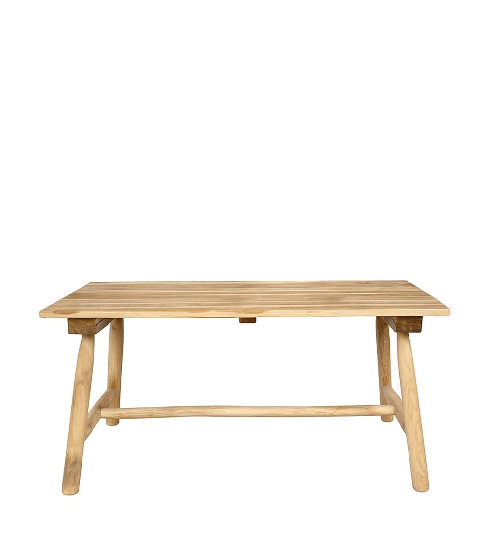 Esstisch aus Teakholz, L 160 cm, beige - Maisons Du Monde