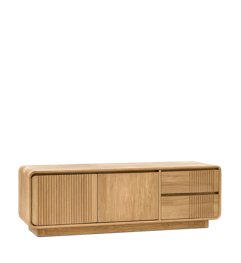 Meuble TV en teck beige