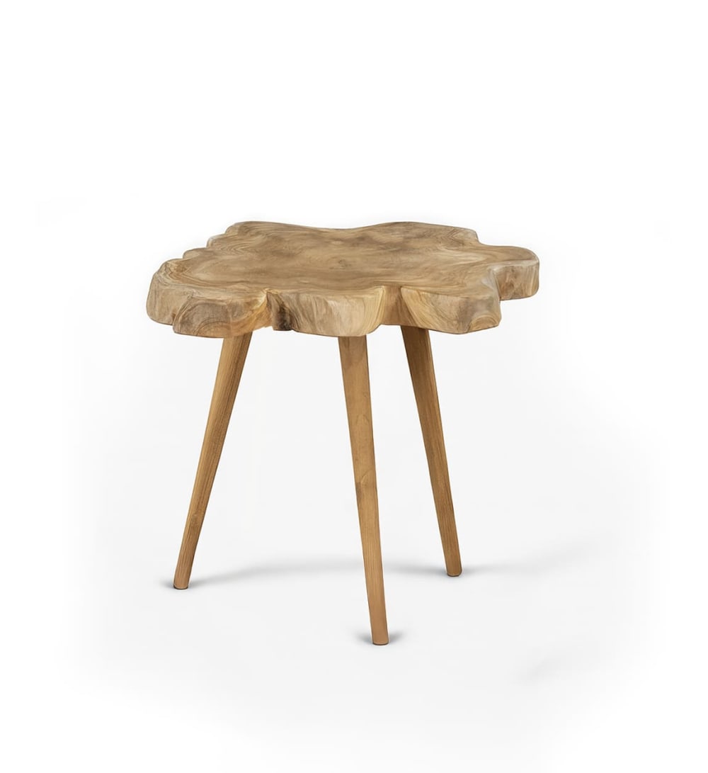 Table d’appoint tronc - teck