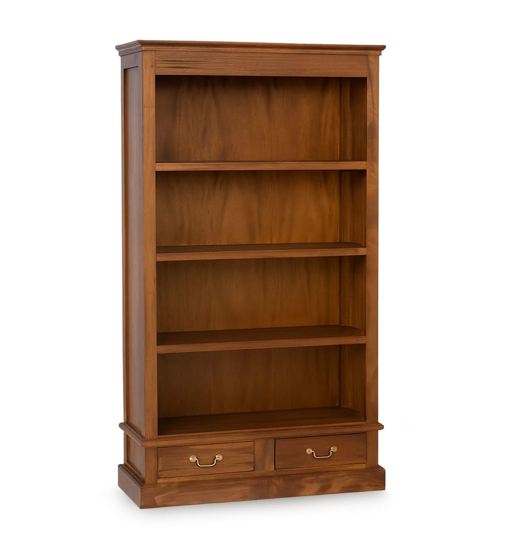 Bibliothèque en bois marron H 180 cm