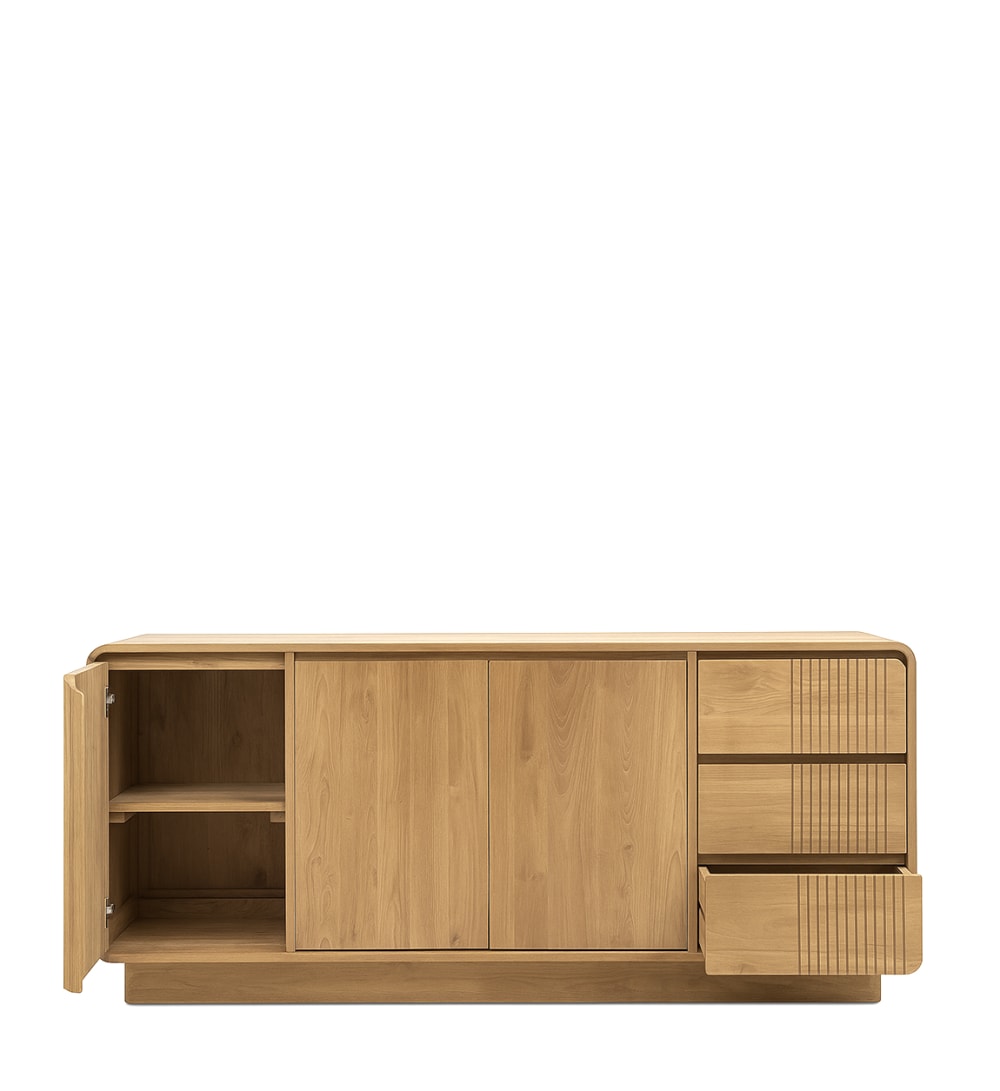 Sideboard aus Teakholz, L 180 cm, beige - Maisons Du Monde