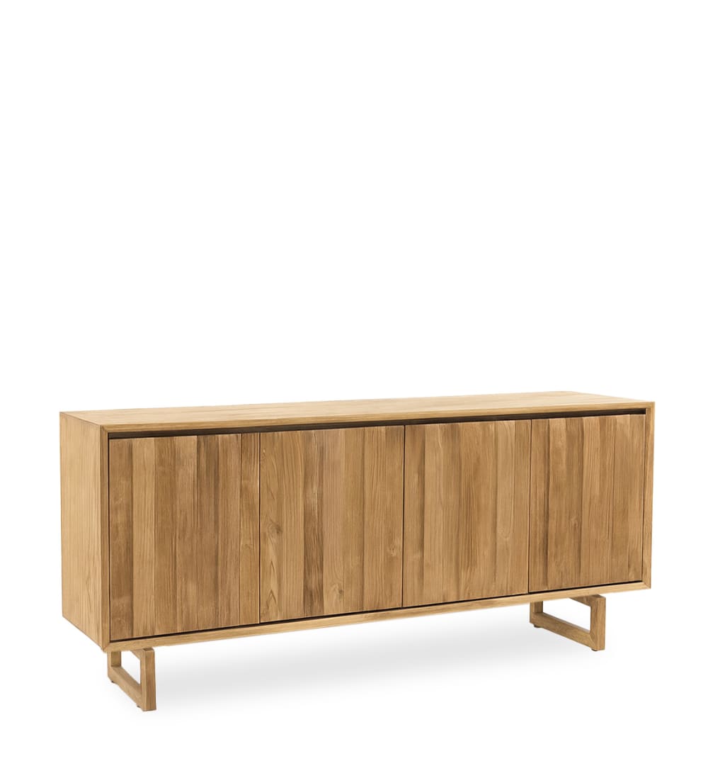 Buffet en teck beige L 180 cm