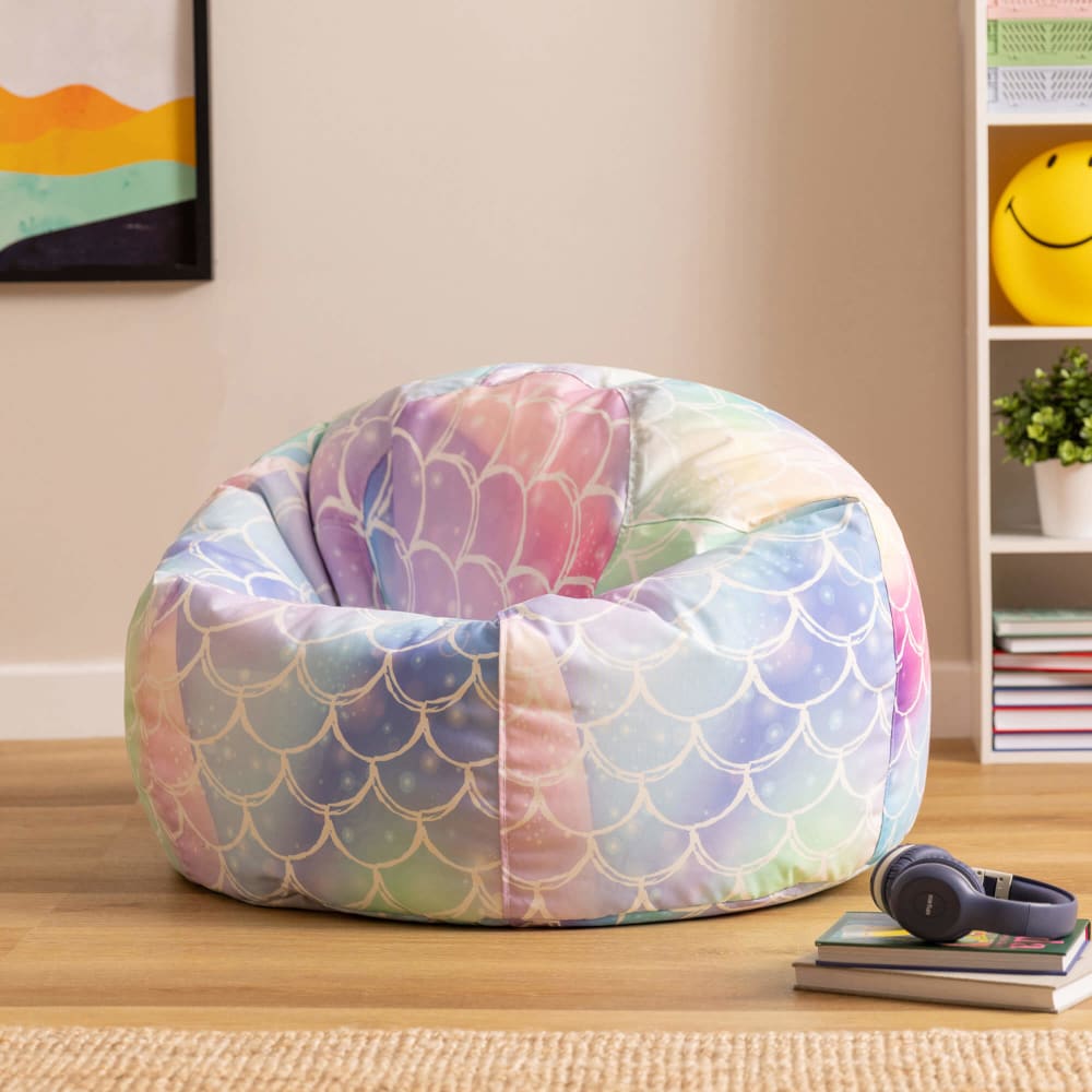 Kinder Sitzsack-Sessel Indoor-Outdoor mit Meerjungfrauen-Print -