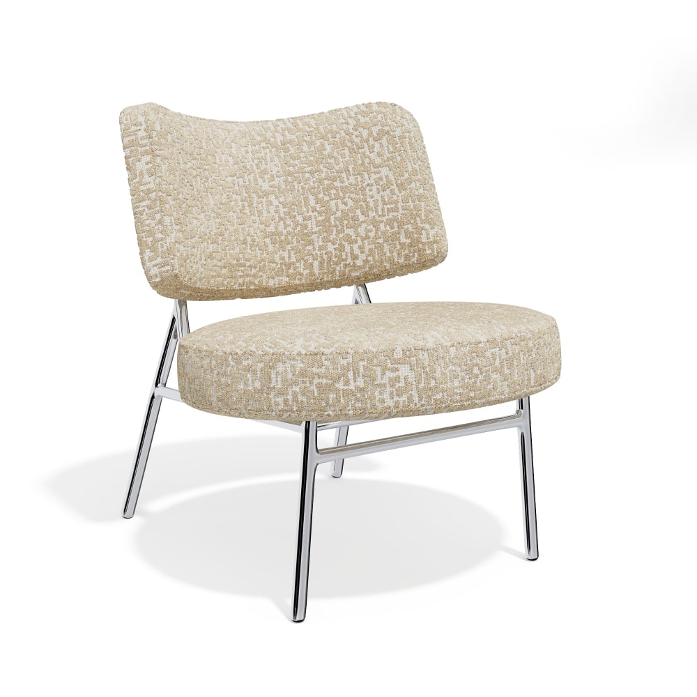 Fauteuil de salon en - tissu motif