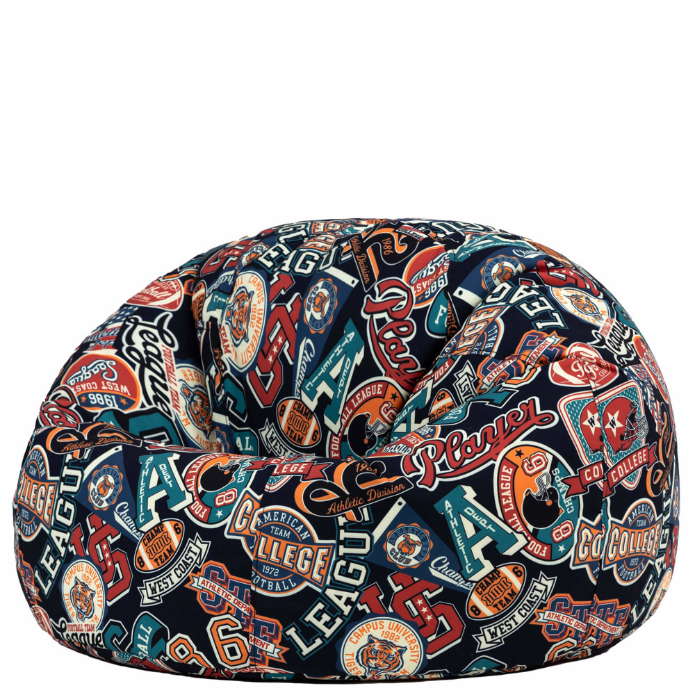 Icon Kinder Sitzsack-Sessel Indoor-Outdoor mit amerikanischem Sportdruck style modern MEHRFARBIG PES - POLYESTER Jugendliche