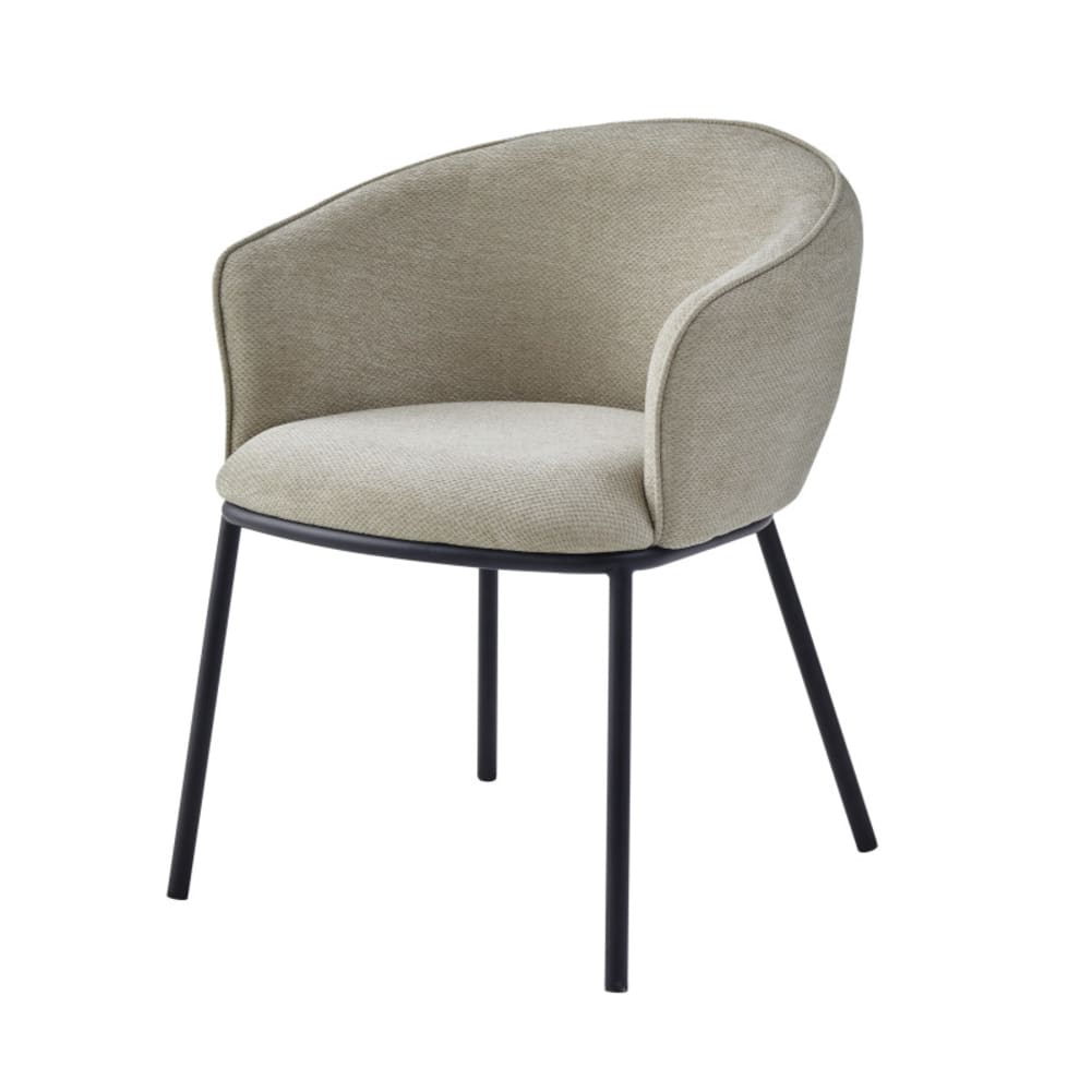 Moloo Tischsessel aus Stoff Luxury Beige style modern Braun Öko-Tex Zertifikat Stoff