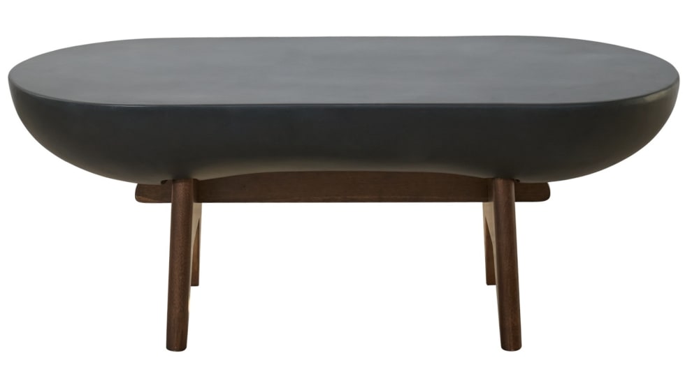 Couchtisch für den Innen- und Außenbereich aus Magnesit Schwarz -