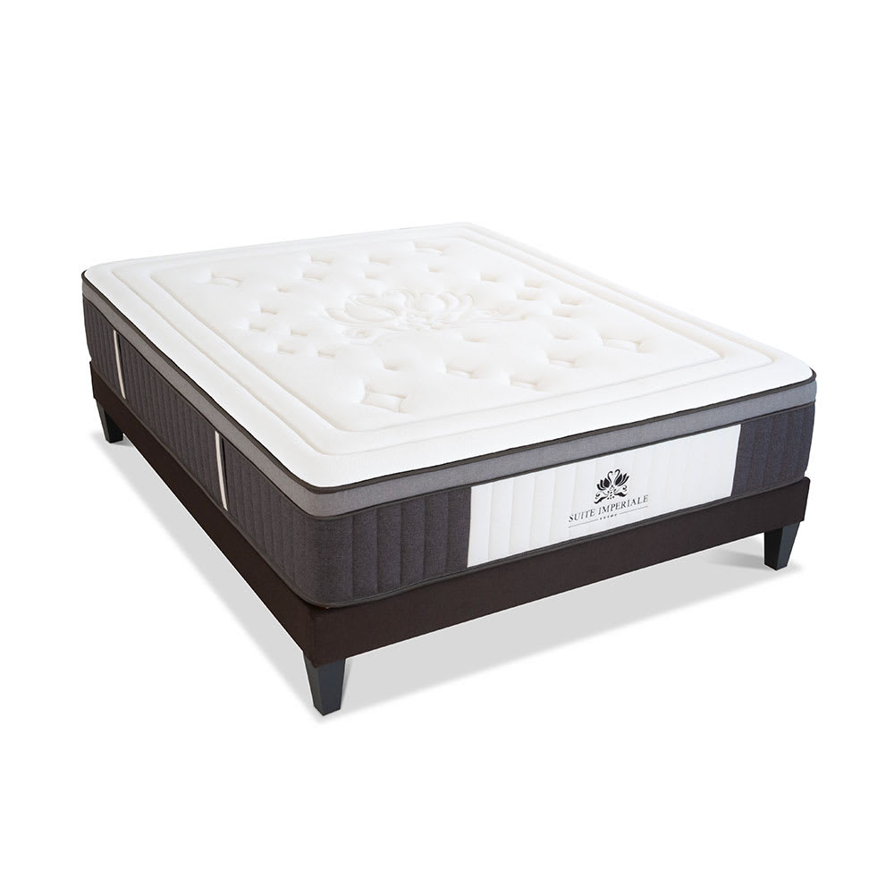 Ensemble    Matelas Ressorts  + Sommier Bois 160x200 cm
