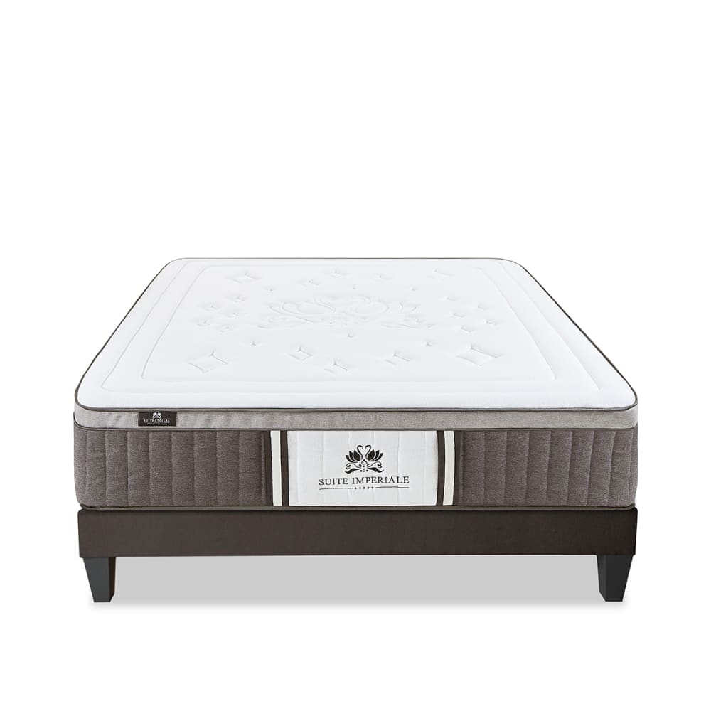 Ensemble matelas sommier bois 160x200