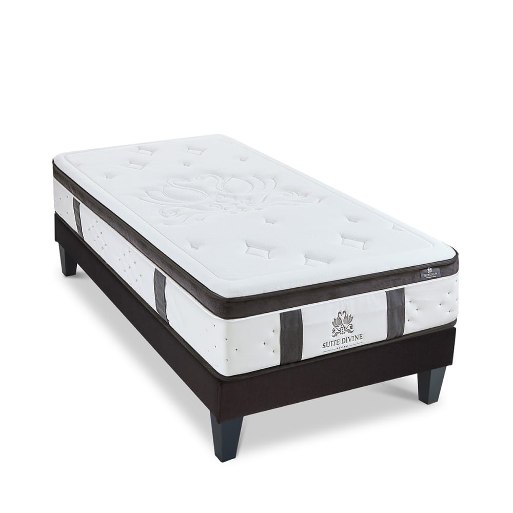 Ensemble matelas mousse sommier bois 90x190 Ensemble matelas mousse sommier bois 90x190