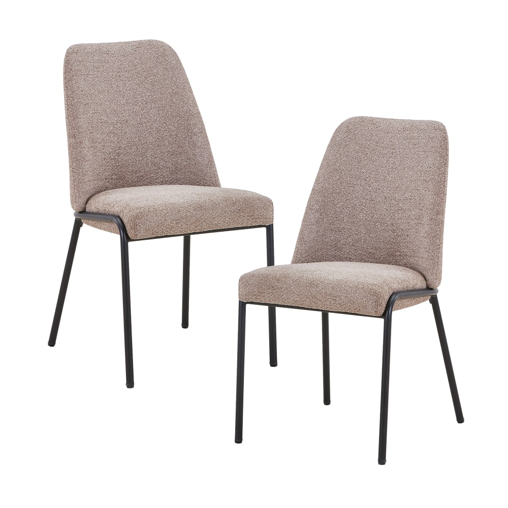 Lot de 2 chaises en tissu