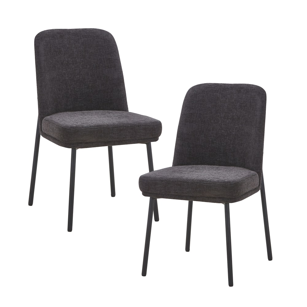 Lot de 2 chaises en tissu