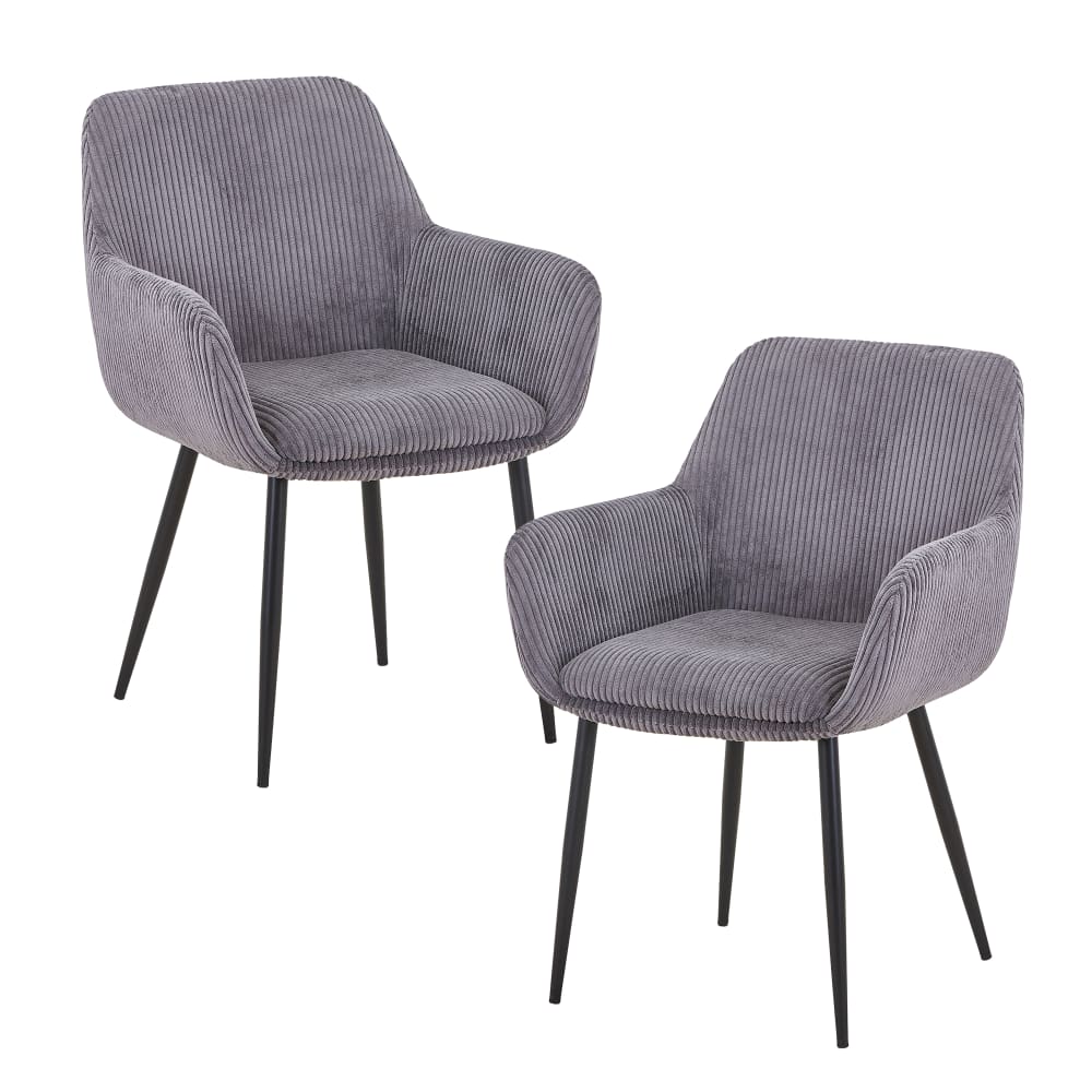 Lot de 2 chaises en velours