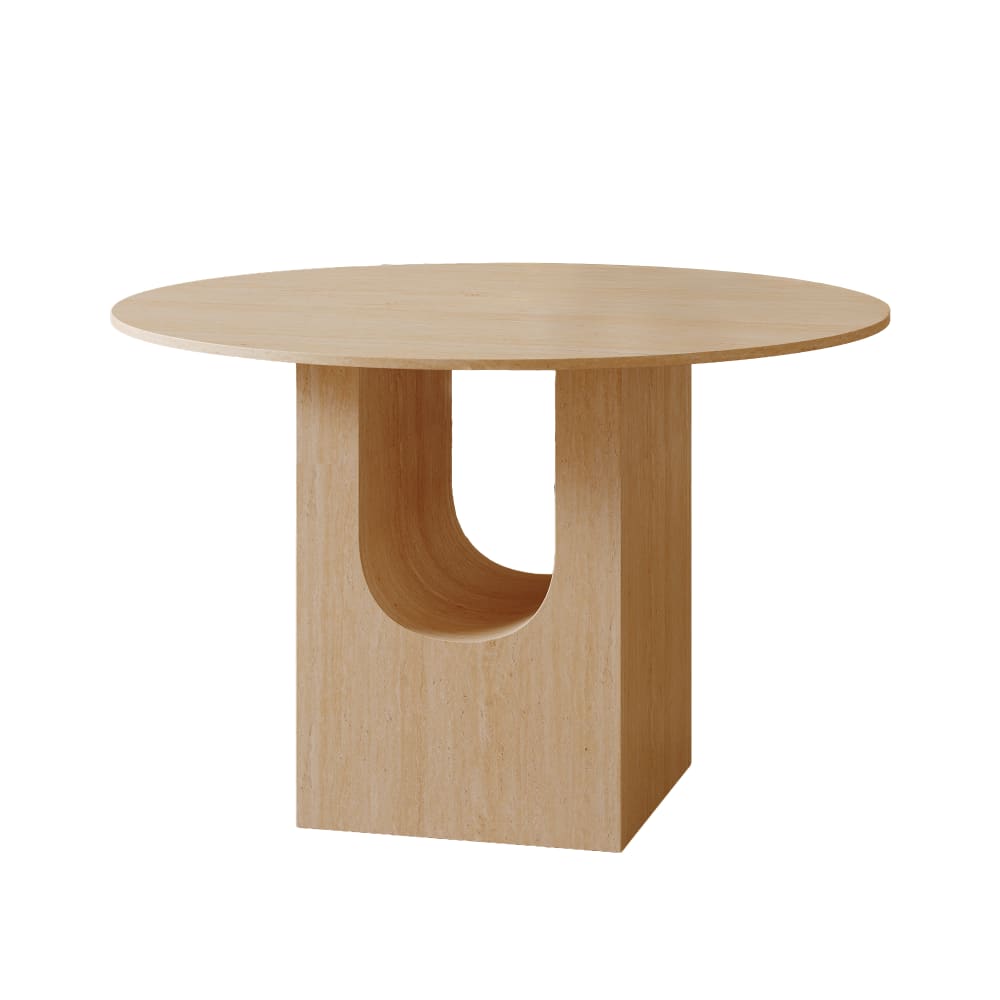 Table à manger en ecc travertin 6 personnes