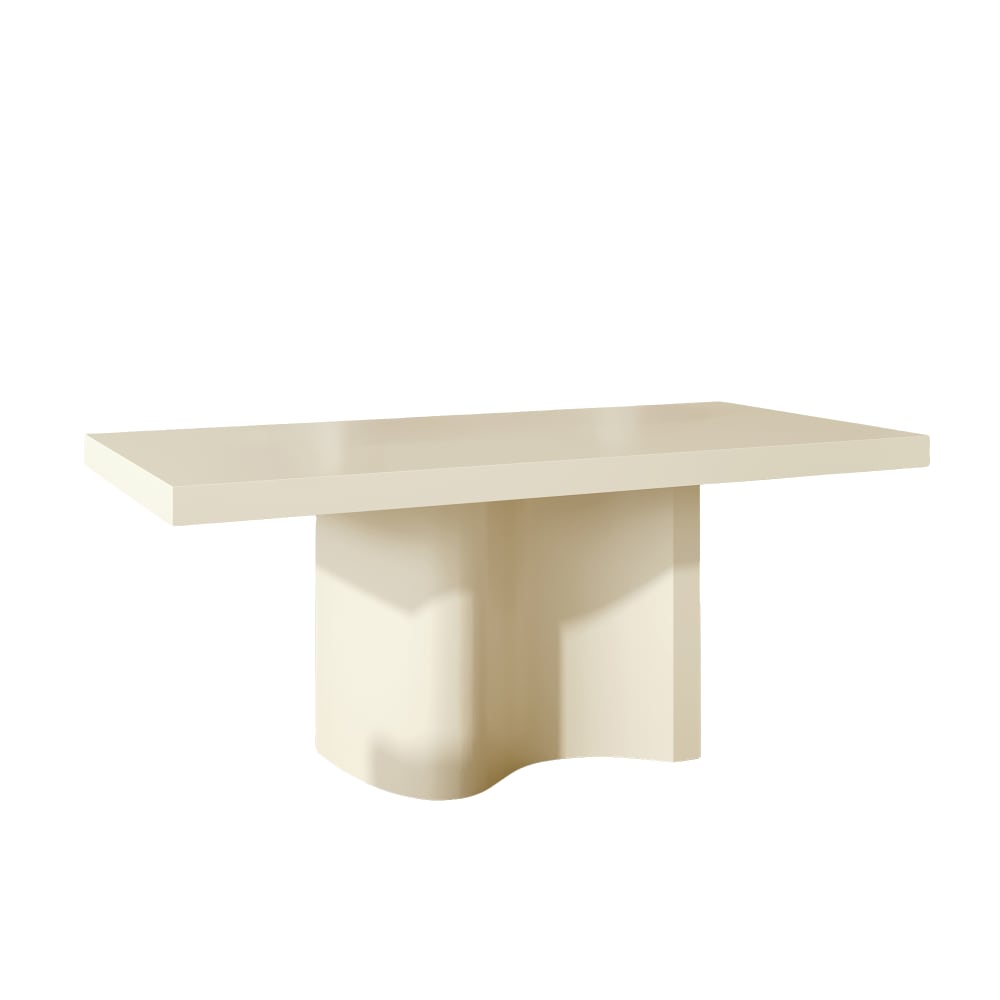 Table à manger en ecc beige 6 personnes