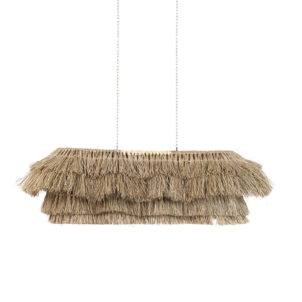Suspension herbe de mer marron 71x140x48cm