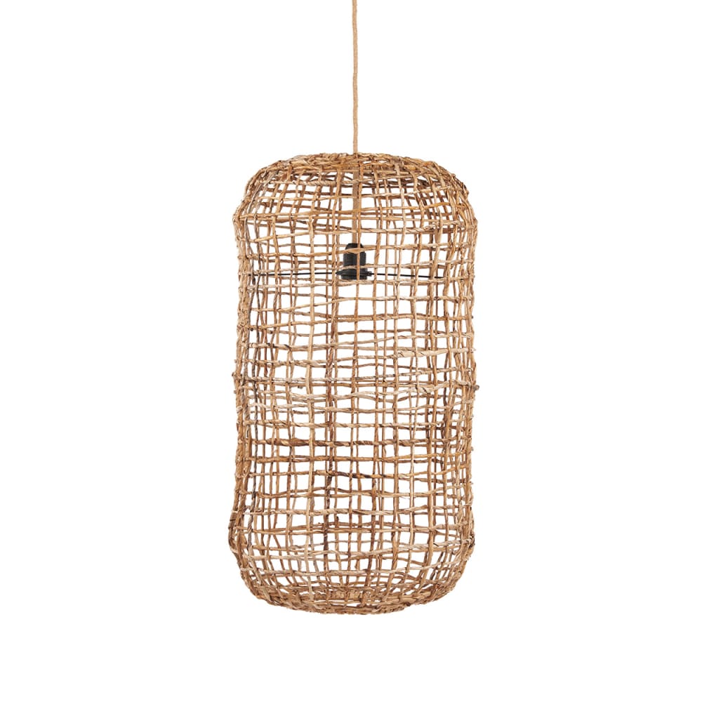 Suspension feuille de bananier marron 40x40x74cm — vue 3