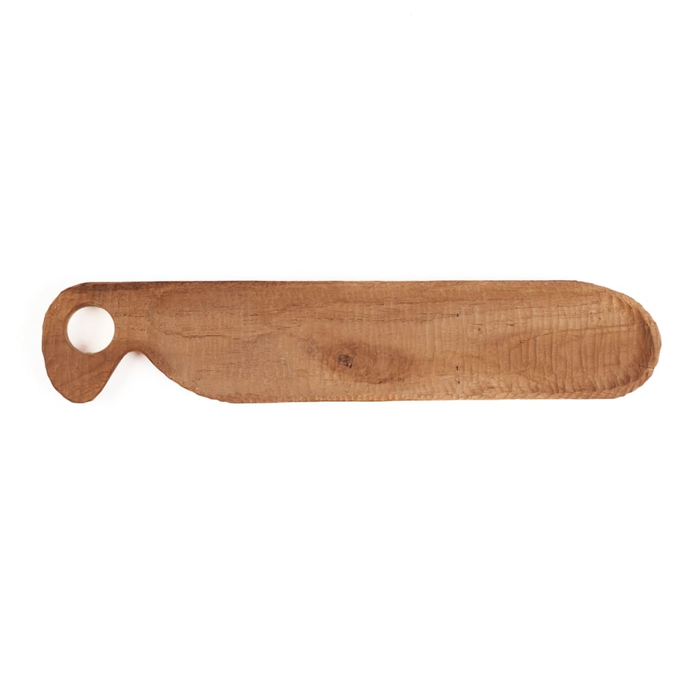 Assiette bois de teck marron 45x9x2cm