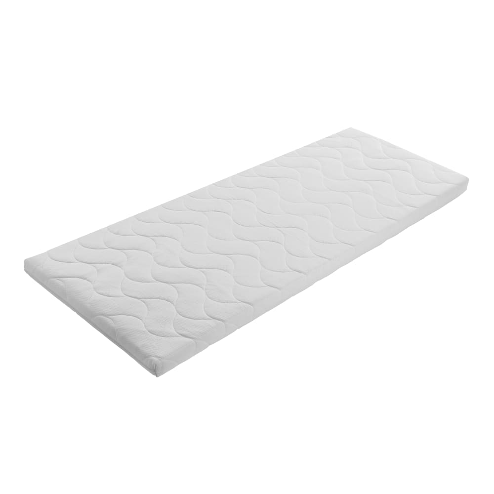 Matelas en mousse lit simple blanc 200 x 90 x 7 cm