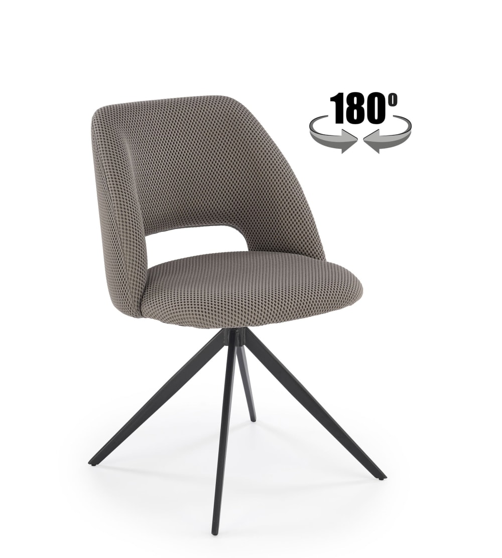 chaise pivotante en acier
