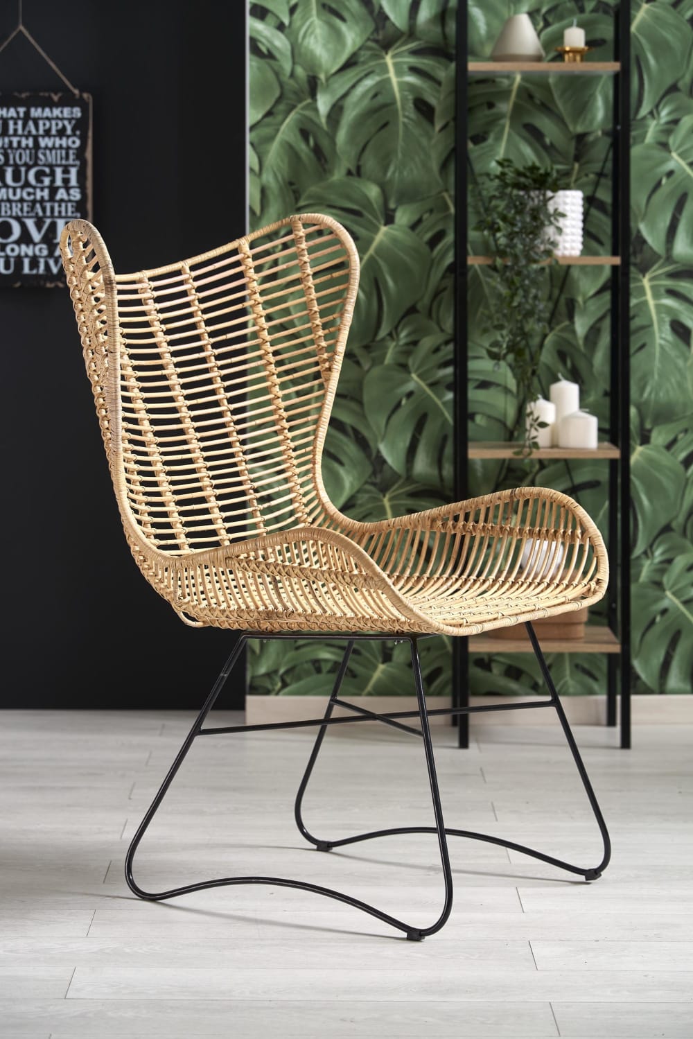 Rattan-Gartenstuhl 69 x 46 cm - Maisons Du Monde
