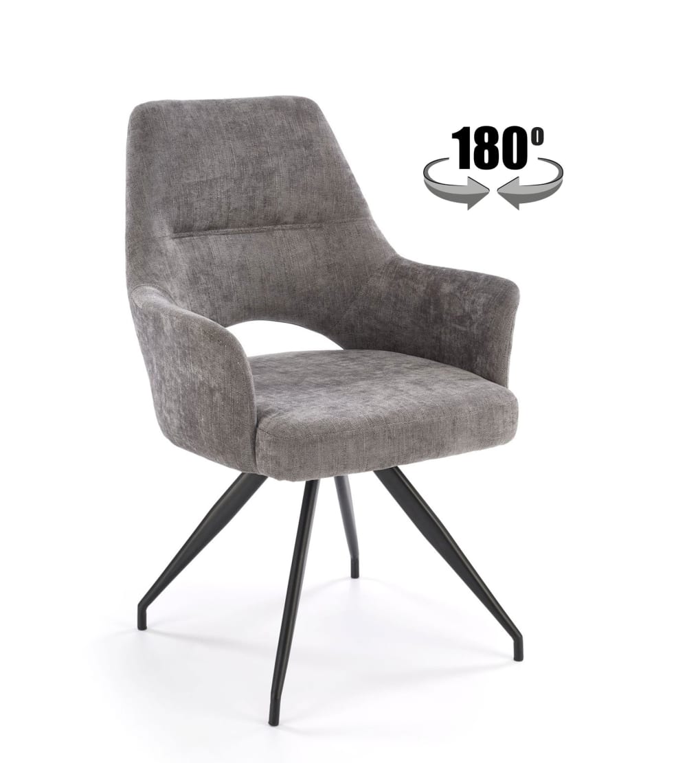 chaise pivotante en acier