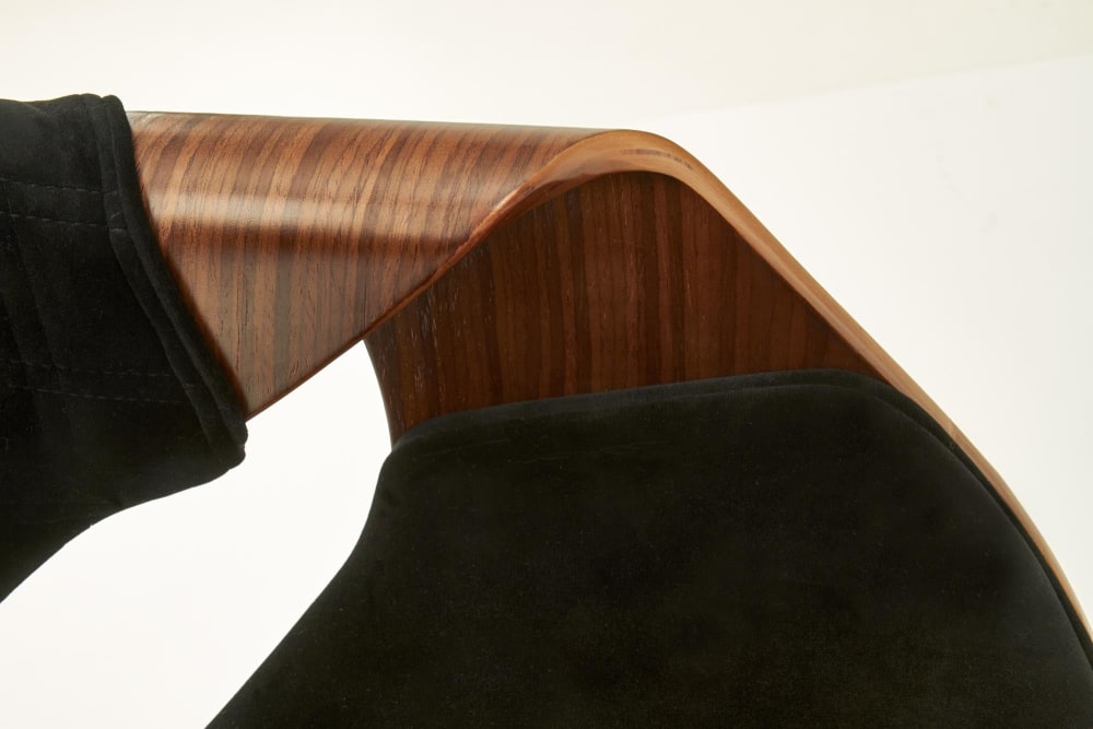 Stuhl aus Holz/Stoff 56 x 77 cm - Maisons Du Monde