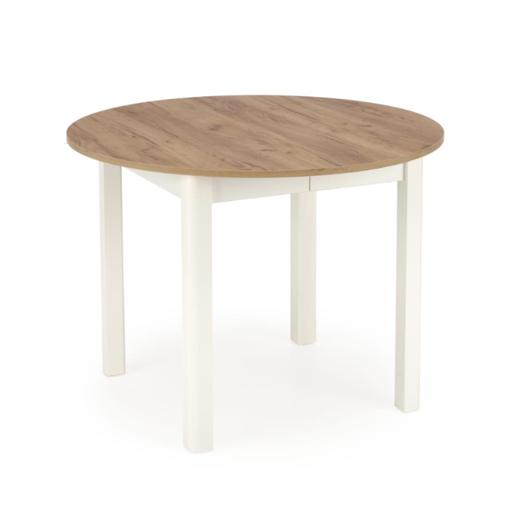 That's Casa Ausziehbarer Tisch für 4/6 Personen 102/142x102 cm Weiß Holz