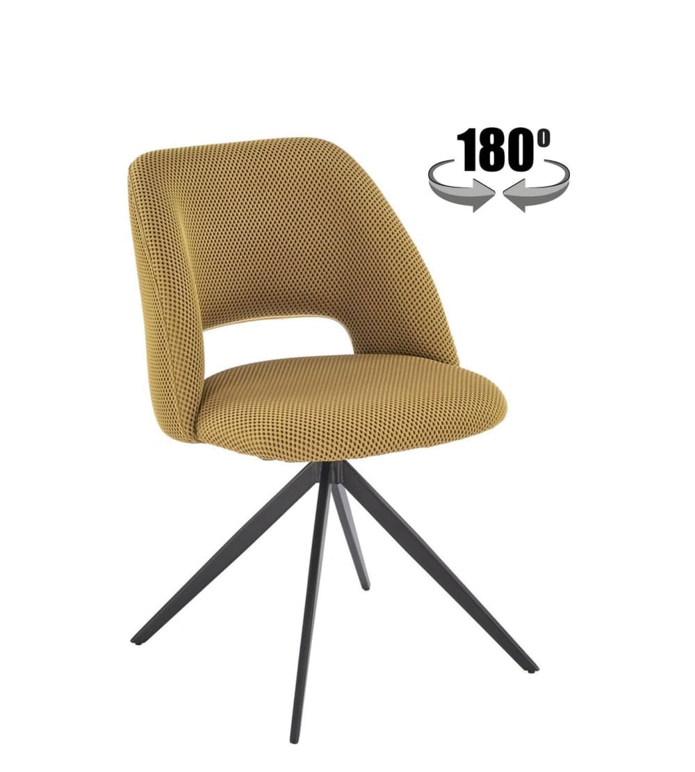 chaise pivotante en acier