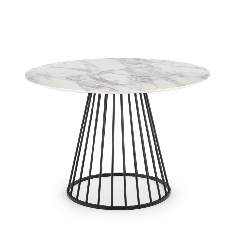 Table ronde en marbre pour 4 personnes 110x75 cm
