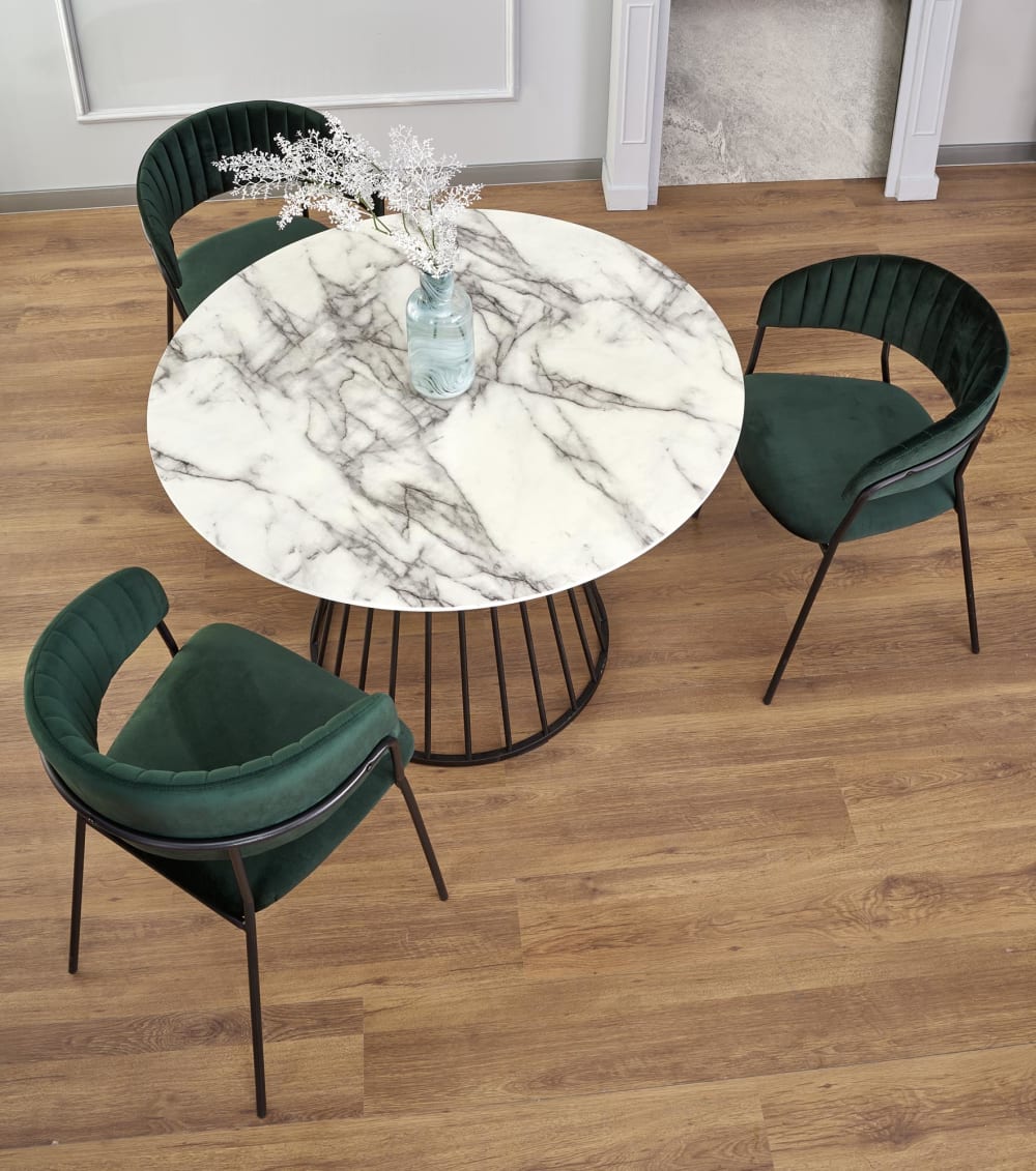 Runder Marmortisch für 4 Personen 110x75 cm - Maisons Du Monde