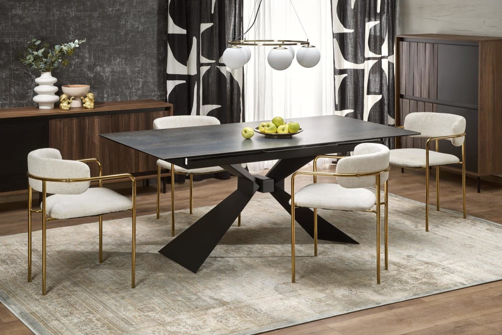 Ausziehbarer Marmortisch für 6/8 Personen 180/230x90 cm - Maisons