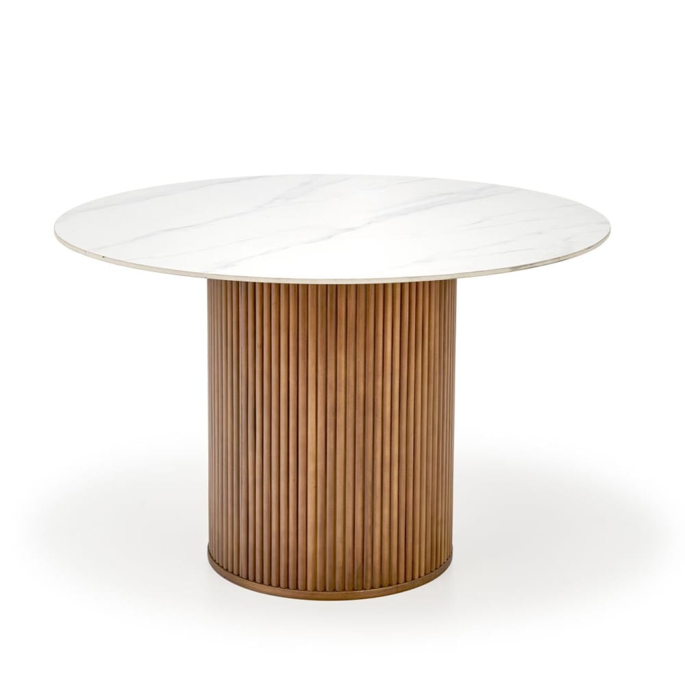 Table ronde en marbre pour 4 personnes 120x76 cm