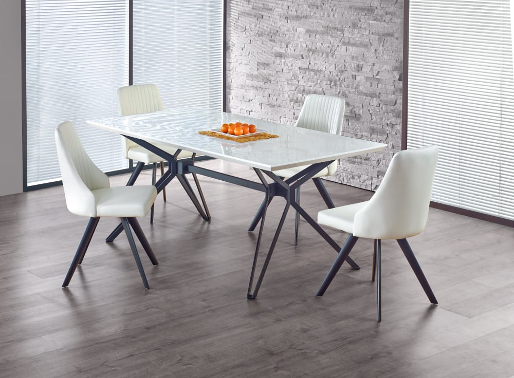Weißer Tisch für 4/6 Personen 160x90 cm - Maisons Du Monde