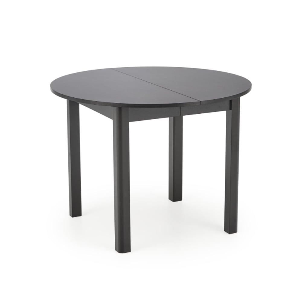That's Casa Ausziehbarer Tisch für 4/6 Personen 102/142x102 cm Schwarz Holz