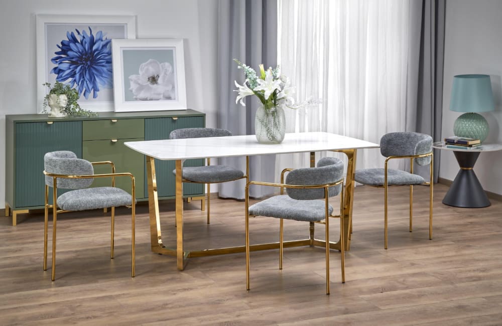 Weißer Tisch für 4/6 Personen 160x90 cm - Maisons Du Monde